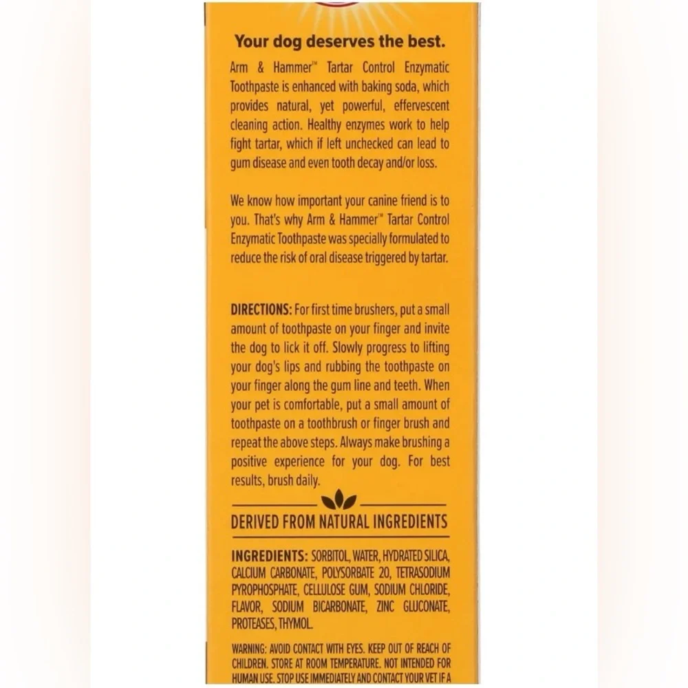 ARM & HAMMER Advanced Care Enzymatic Dog Toothpaste 2.5oz Beef Flavor 🐶🦷🪥